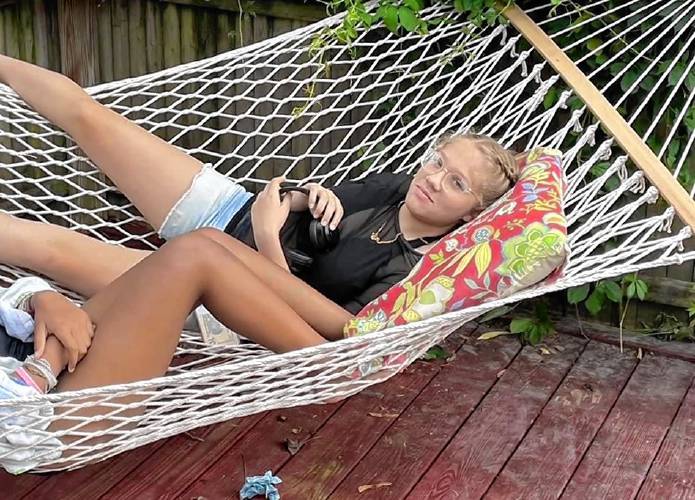 Cheyenne Medina, 15, of Greenfield, sitting on a hammock roughly one week before her disappearance. Six days after she went missing from her mother’s home at Leyden Woods Apartments, police confirmed Monday that Cheyenne has returned to Greenfield and appears to be unharmed. Cheyenne Medina, 15, of Greenfield, sitting on a hammock roughly one week before her disappearance. Six days after she went missing from her mother’s home at Leyden Woods Apartments, police confirmed Monday that Cheyenne has returned to Greenfield and appears to be unharmed.