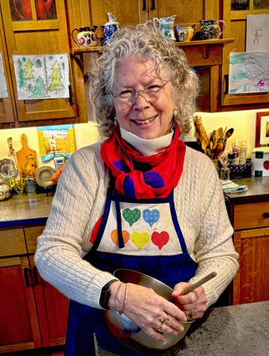 Becky Baxter Clark in her kitchen in Deerfield.