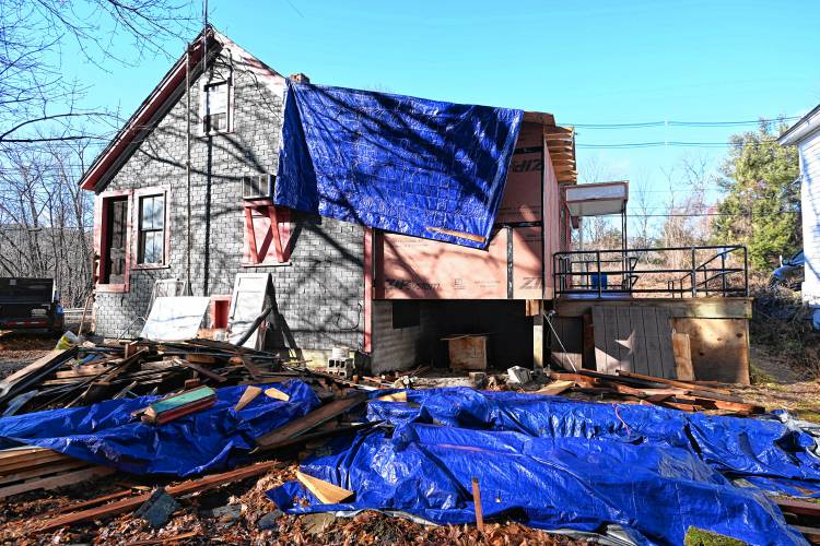 The back of the old depot store and post office.