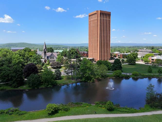 The University of Massachusetts campus in Amherst. The University of Massachusetts campus in Amherst.