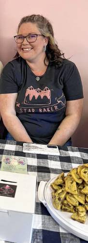 Brittney Bernard won the inaugural cookie cook-off at Over The Top Bakery in Orange with her brown-butter chocolate chunk cookie.