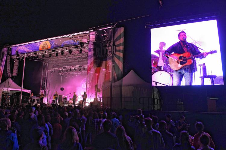 Fleet Foxes Saturday night at the Green River Festival at the Franklin County Fairgrounds.