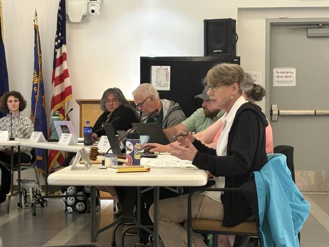 Greenfield City Council members debate a series of housing zoning amendments at a special meeting Thursday night.