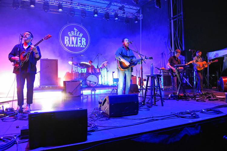Fleet Foxes on Saturday night at the Green River Festival at the Franklin County Fairgrounds.