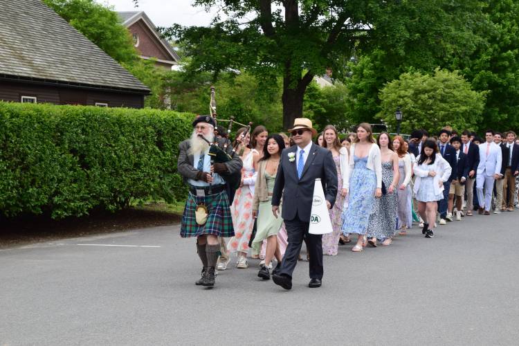 Deerfield Academy held its commencement ceremony on Sunday, bidding farewell to 207 graduates.