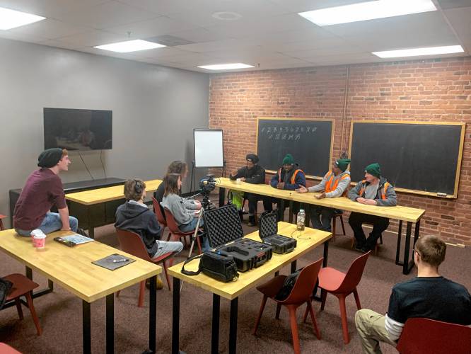 Four Rivers Charter Public School seniors have spent the last several months traveling around New England to produce “Roots of Change,” a 25-minute documentary exploring the relationship between climate change, formerly incarcerated people and green reentry programs.