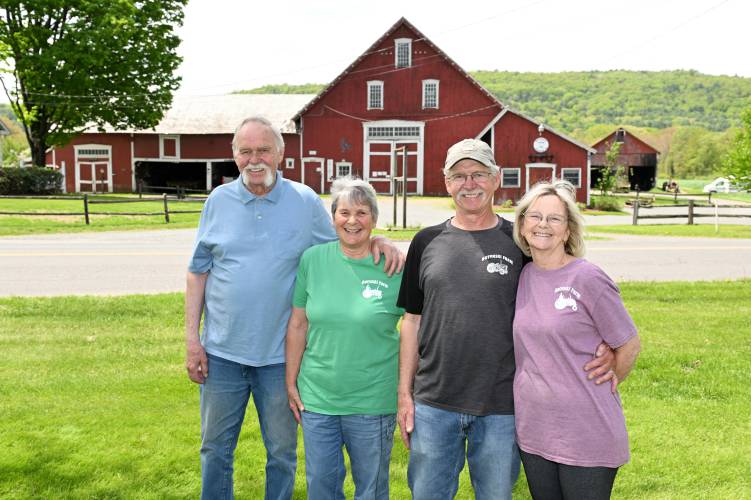 Paul and Jane Butynski and Mick and Rita Butynski have closed Butynski’s Farm Stand on Colrain Road in Greenfield.