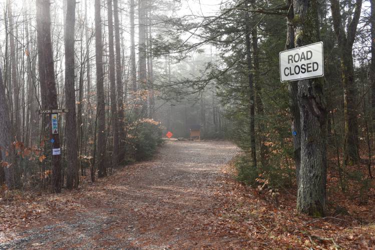 Saxon Bridge Road off of Farley Road in the Wendell State Forest. Saxon Bridge Road off of Farley Road in the Wendell State Forest.