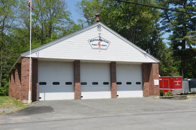 The Bernardston Fire Station on Church Street. The Bernardston Fire Station on Church Street.