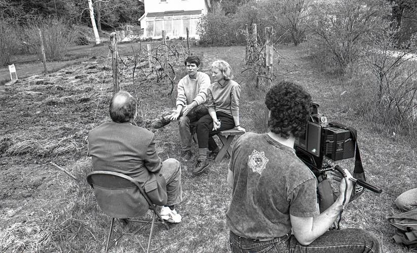 Randy Kehler, pictured during an interview in Colrain, died Sunday at the age of 80.