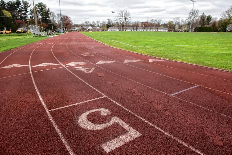 The Amherst Regional School Committee approved a $4.11 million contract last week for construction of a new track and field at Amherst-Pelham Regional High School. Work is expected to begin in June. The Amherst Regional School Committee approved a $4.11 million contract last week for construction of a new track and field at Amherst-Pelham Regional High School. Work is expected to begin in June.