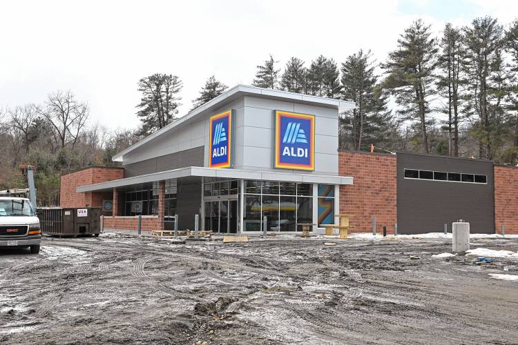 Aldi under construction on the Mohawk Trail by the rotary in Greenfield. Aldi under construction on the Mohawk Trail by the rotary in Greenfield.