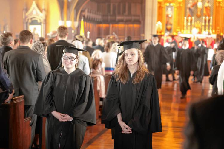 Thomas Aquinas College’s Northfield campus bid farewell to the 30 graduates in the Class of 2024 on Saturday.