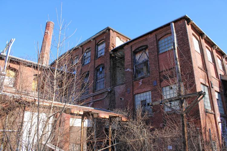 The former International Paper mill in Erving. 