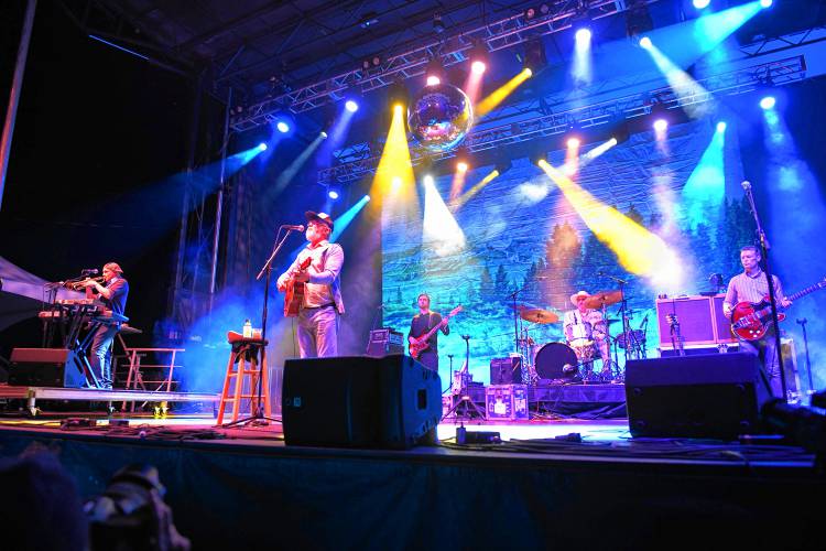 Cake plays the Main Stage Friday night at the Green River Festival at the Franklin County Fairgrounds.