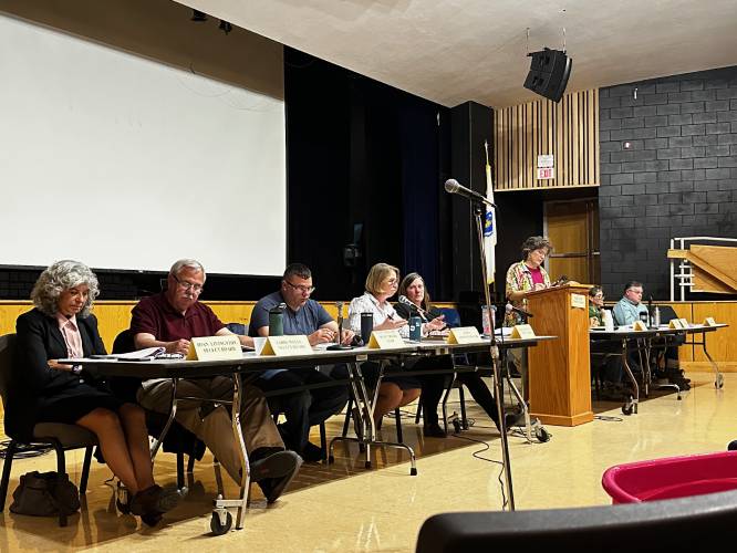 Buckland holds its Annual Town Meeting inside Mohawk Trail Regional School in 2024. This year’s meeting will be held Saturday, May 3, at 10 a.m. Buckland holds its Annual Town Meeting inside Mohawk Trail Regional School in 2024. This year’s meeting will be held Saturday, May 3, at 10 a.m.