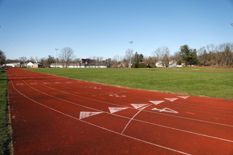 The track and field at Amherst-Pelham Regional High School. The track and field at Amherst-Pelham Regional High School.