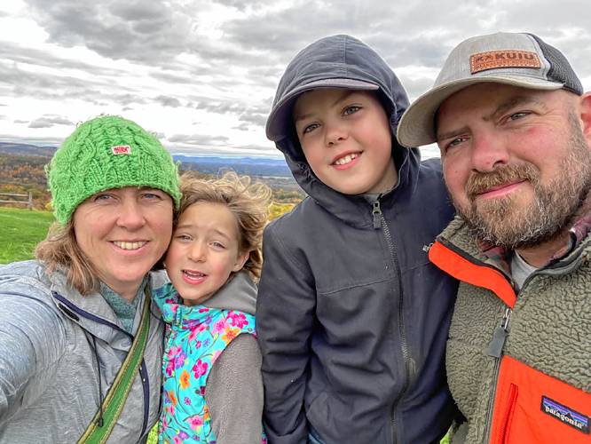 The Van Natta family of Bernardston, from left: Margot, Harper, Jacob and Erik.
